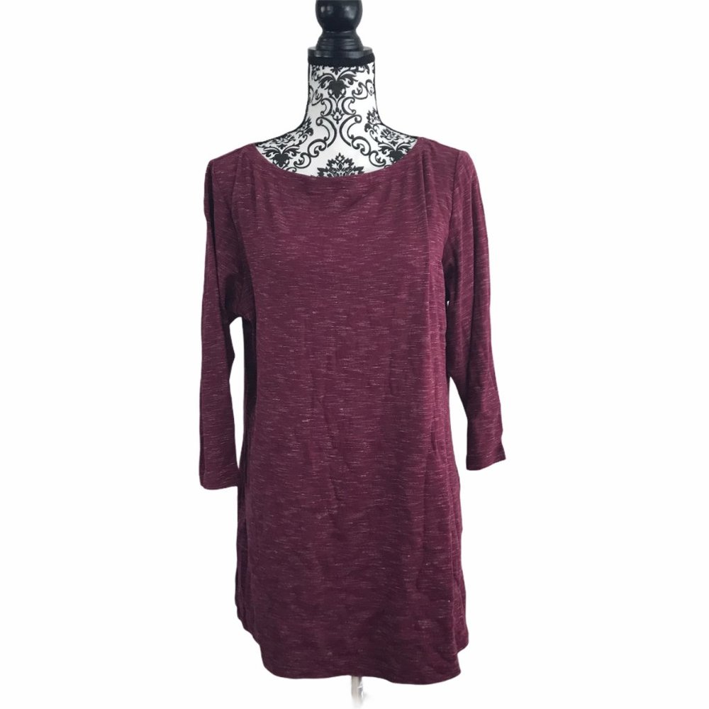 Karen Scott Boat Neck Tunic Top 0X - Picture 3 of 8